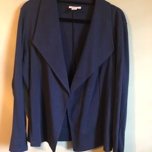 Navy Blue Blazer 100% Cotton Size L
